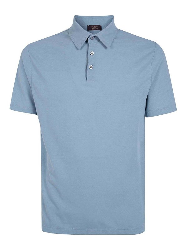 ZANONE: Poloshirts - Poloshirt - Blau