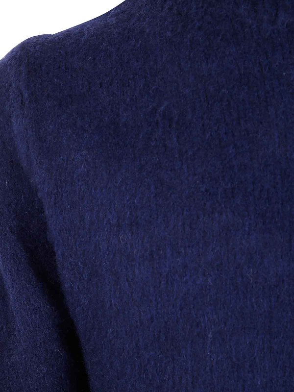 The Best Shops ASPESI: Strickpullover mit Rundhalsausschnitt - Rundhalspullover - Blau