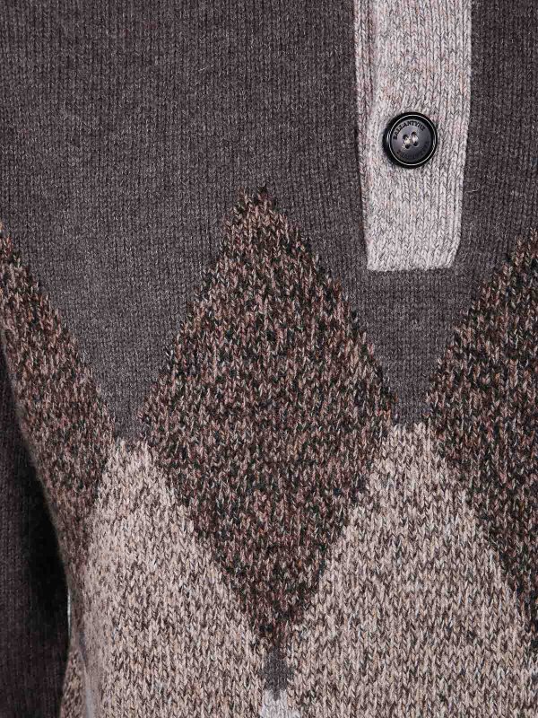 The Best Shops BALLANTYNE: Turtlenecks & Polo necks - T Neck Pullover Button