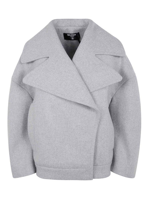 Balmain: short coats - Wool Caban