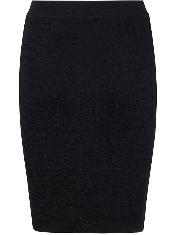 Balmain: Jupes midi et au genou online - Jupe Midi - Noir