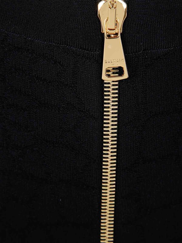 The Best Shops Balmain: Jupes midi et au genou - Jupe Midi - Noir