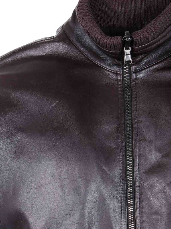 The Best Shops BARBA: leather jacket - Fox Reversible Jacket