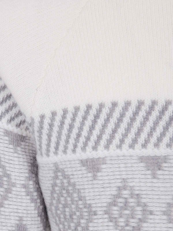 The Best Shops BARBA: Strickpullover mit Rundhalsausschnitt - Rundhalspullover - Weiß