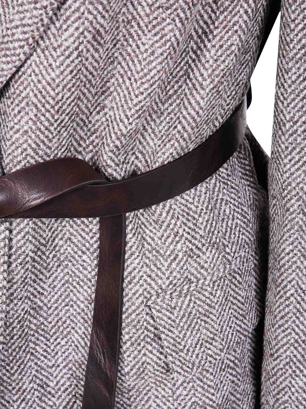 The Best Shops BRUNELLO CUCINELLI: blazers - Belted Single Breasted Jacket