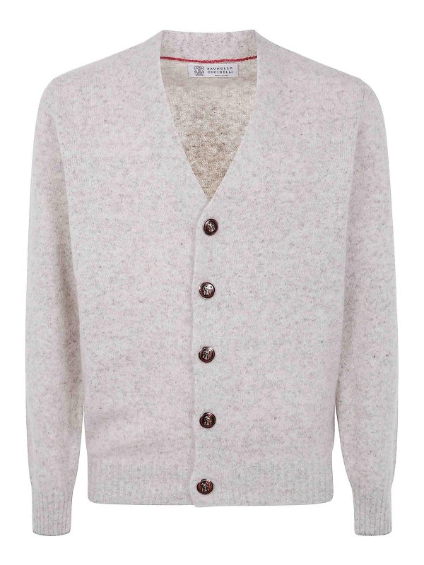 BRUNELLO CUCINELLI: カーディガン - カーディガン - グレー