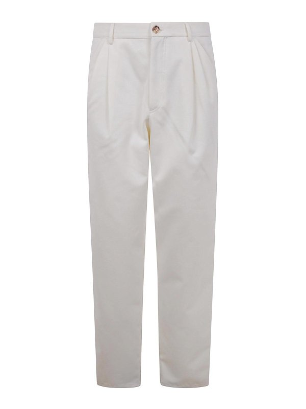 BRUNELLO CUCINELLI: カジュアルトラウザー - カジュアルパンツ - ヌードカラー