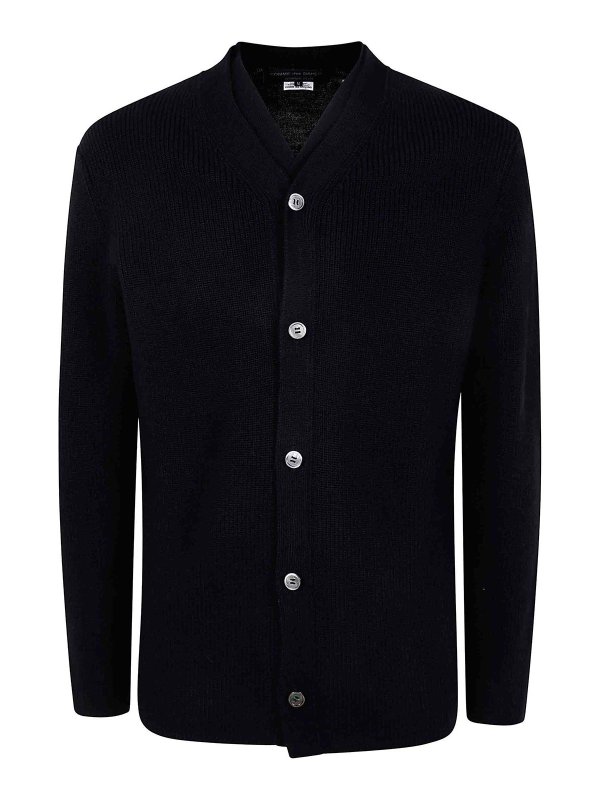COMME DES GARÇONS HOMMES PLUS: カーディガン - カーディガン - 黒