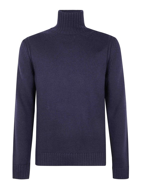 DONDUP: Strickpullover mit Rundhalsausschnitt - Rundhalspullover - Braun