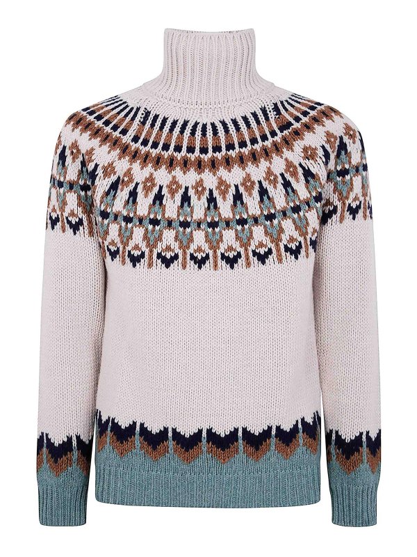 DONDUP: Strickpullover mit Rundhalsausschnitt - Rundhalspullover - Nude