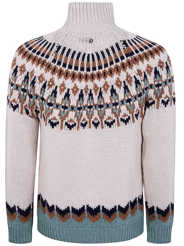 DONDUP: Strickpullover mit Rundhalsausschnitt online - Rundhalspullover - Nude