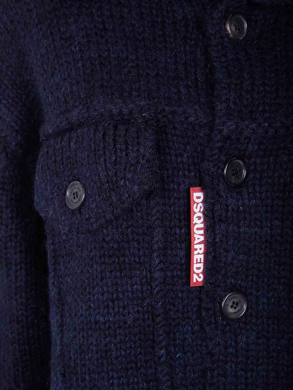 The Best Shops DSQUARED2: casual jackets - Knit Jean Jacket