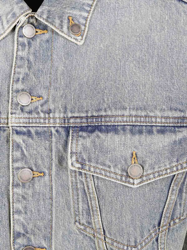 The Best Shops ENTIRE STUDIOS: denim jacket - Shrunken Denim Jacket