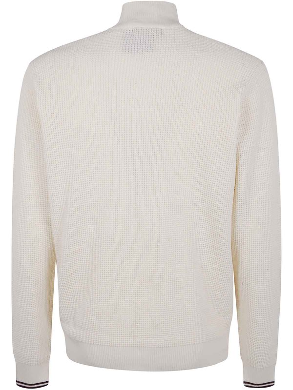 FRED PERRY: Strickpullover mit Rundhalsausschnitt online - Rundhalspullover - Nude