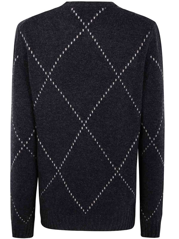 GRAN SASSO: Strickpullover mit Rundhalsausschnitt online - Rundhalspullover - Grau