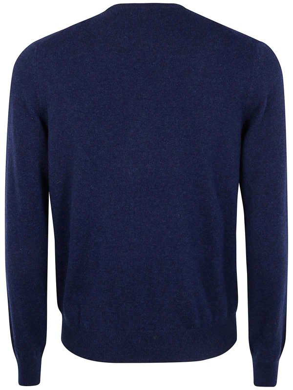 GRAN SASSO: Strickpullover mit Rundhalsausschnitt online - Rundhalspullover - Blau