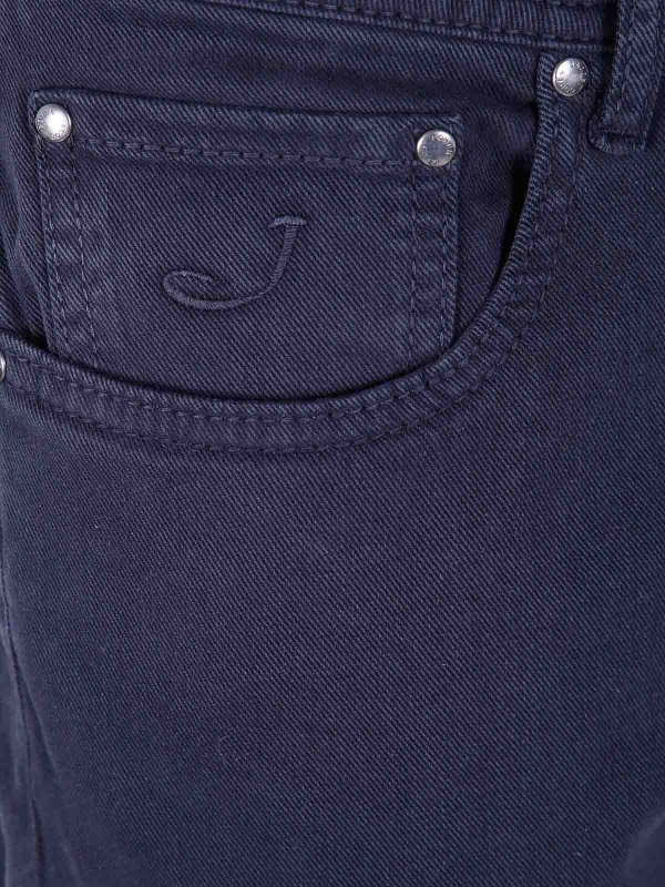 The Best Shops JACOB COHEN: カジュアルトラウザー - カジュアルパンツ - ブルー