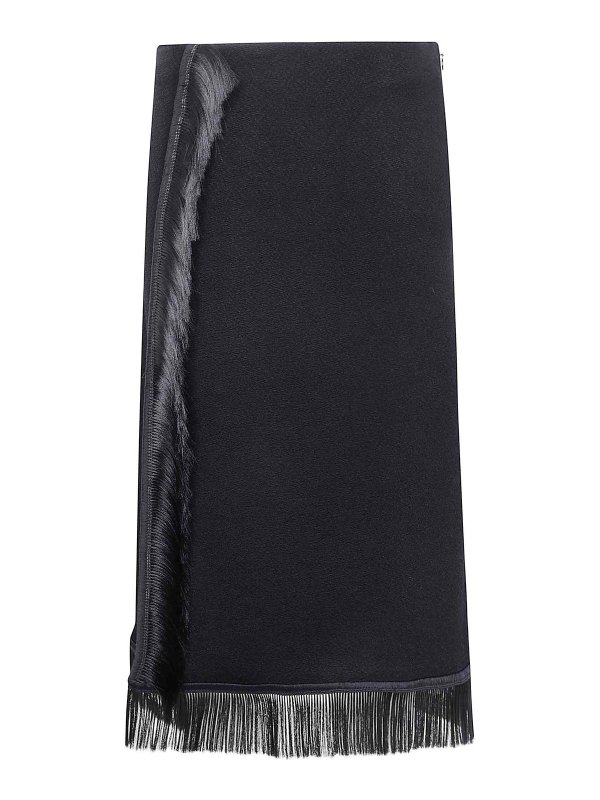 JIL SANDER: Knielange und Midi Röcke - Midirock - Schwarz