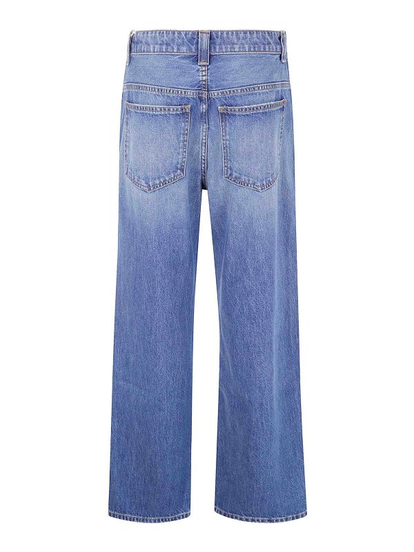 KHAITE: Jeans Rectos online - Vaqueros Rectos - Azul