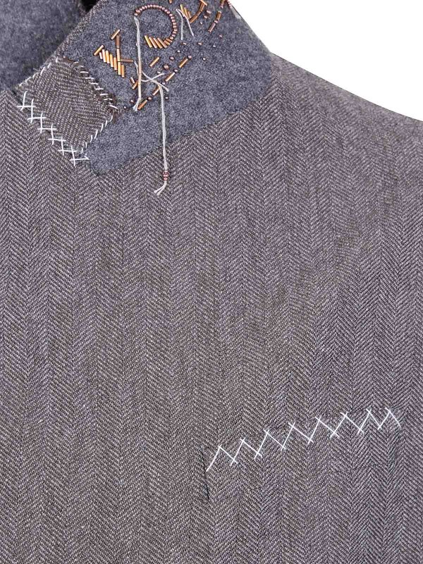 The Best Shops KOLOR: casual jackets - Jacket 02 Split Double Breast Coat