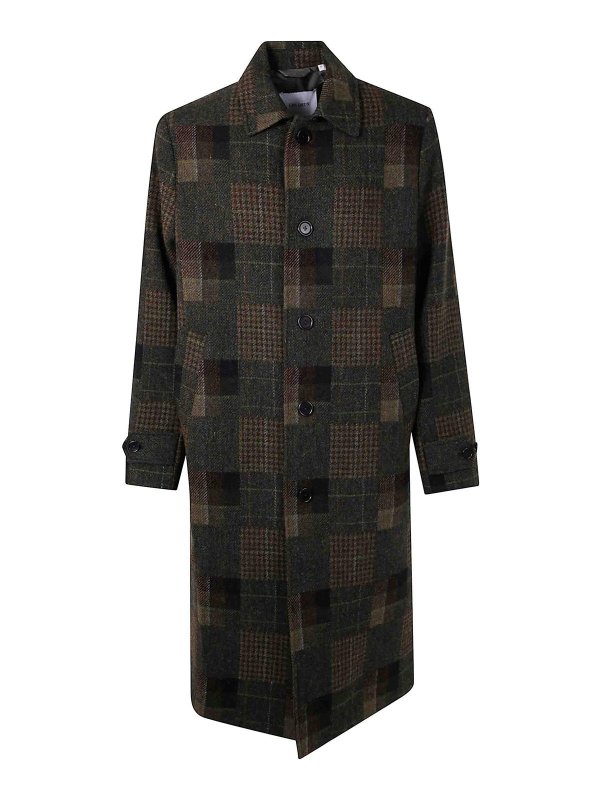 LES DEUX: long coats - Maximilian Patchwork Wool Coat