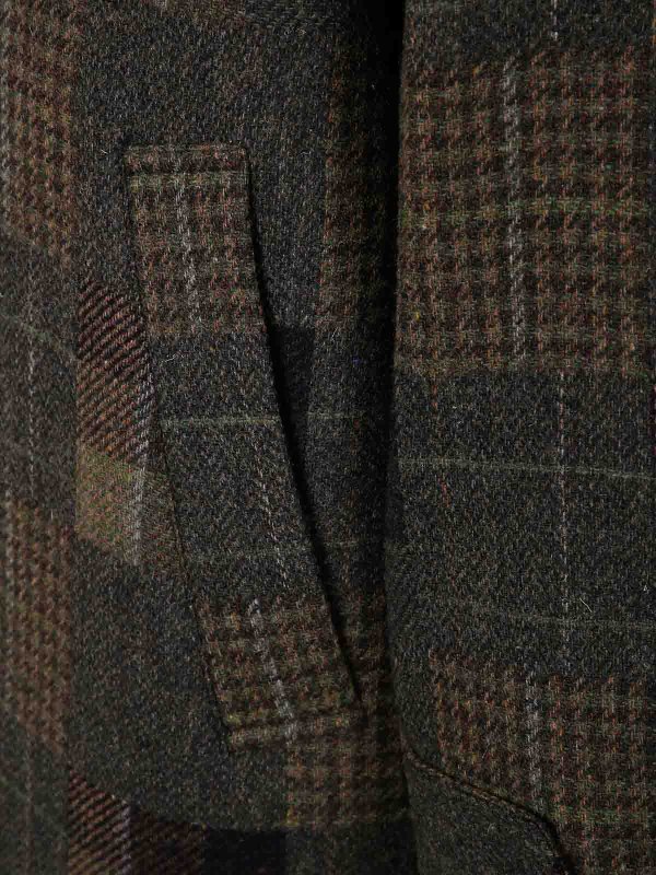 The Best Shops LES DEUX: long coats - Maximilian Patchwork Wool Coat