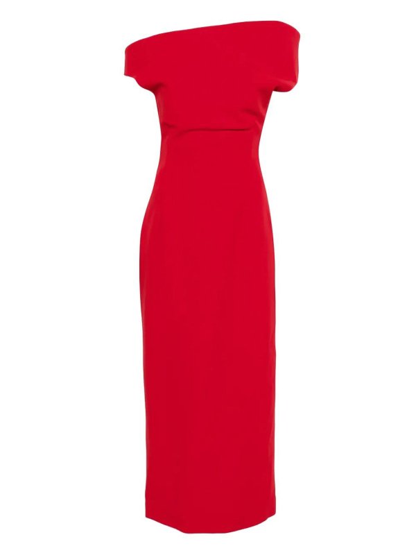 膝丈ドレス - 赤 shop online: MAGDA BUTRYM