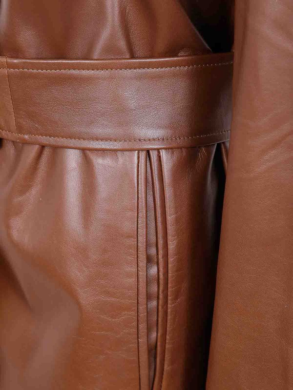 The Best Shops Max Mara: leather jacket - Leather  Jacket