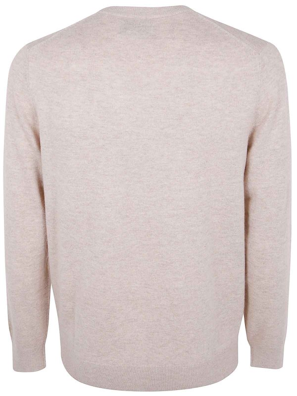 MC2 SAINT BARTH: Strickpullover mit Rundhalsausschnitt online - Rundhalspullover - Nude