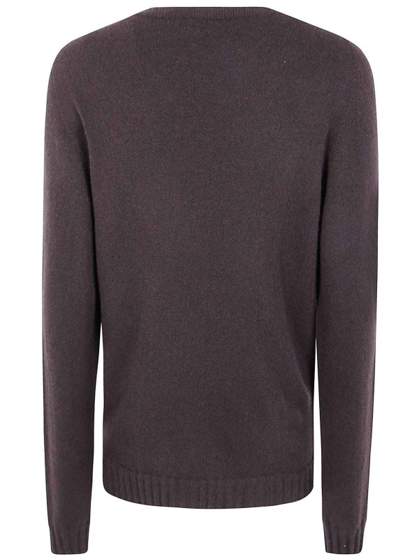 MD75: Strickpullover mit Rundhalsausschnitt online - Rundhalspullover - Braun