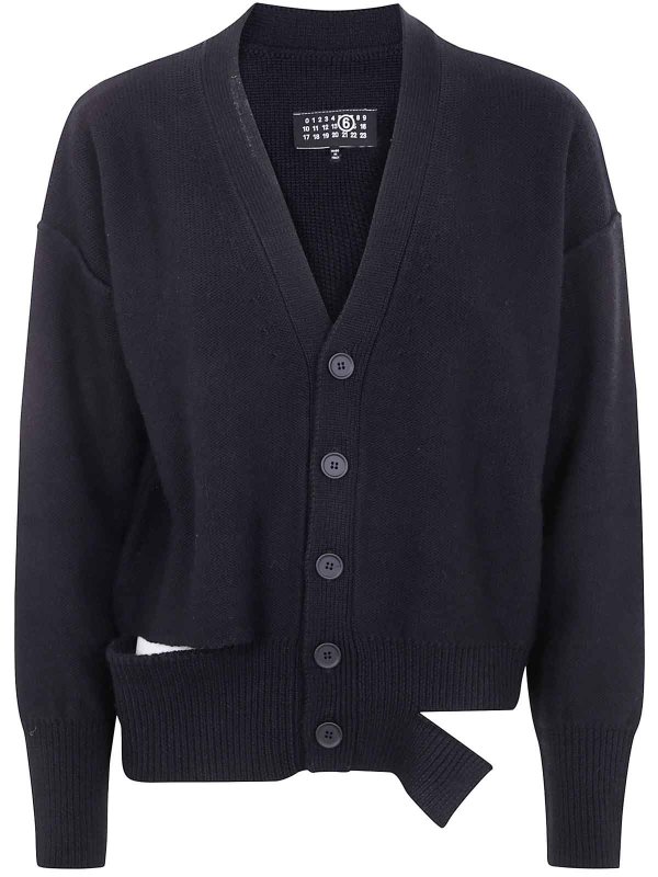 MM6 MAISON MARGIELA: カーディガン online - カーディガン - 黒