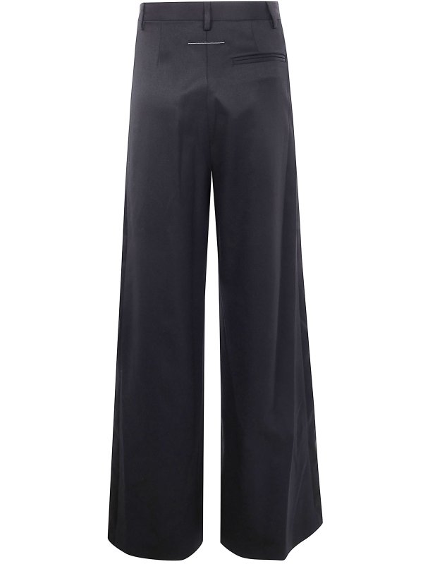 The Best Shops MM6 MAISON MARGIELA: カジュアルトラウザー - カジュアルパンツ - 黒