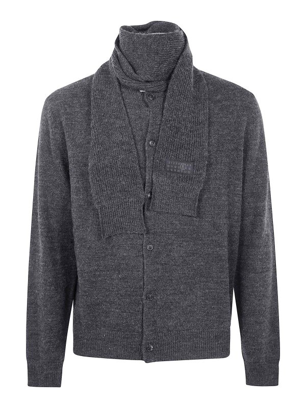 MM6 MAISON MARGIELA: カーディガン - カーディガン - グレー