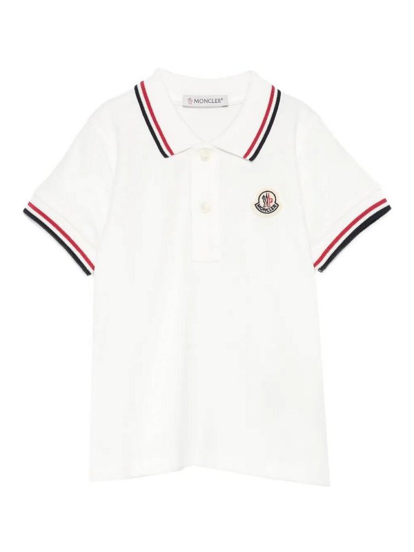 MONCLER: Polos  - Polo - Blanc