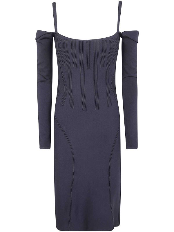 The Best Shops MUGLER: ニーレングスドレス - 膝丈ドレス - 黒