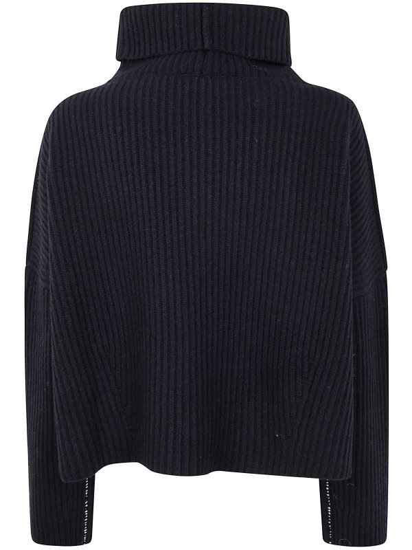 NUUR: Strickpullover mit Rundhalsausschnitt online - Rundhalspullover - Schwarz