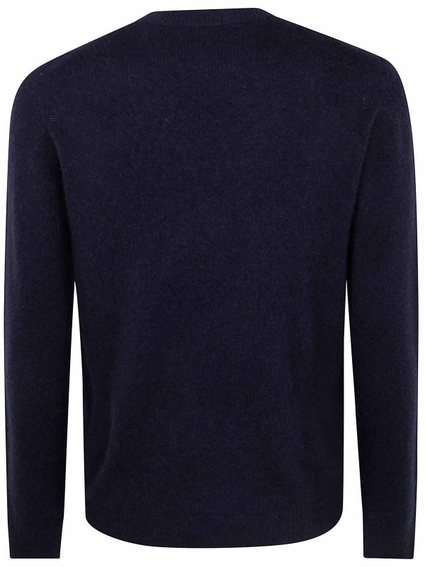 NUUR: Strickpullover mit Rundhalsausschnitt online - Rundhalspullover - Blau