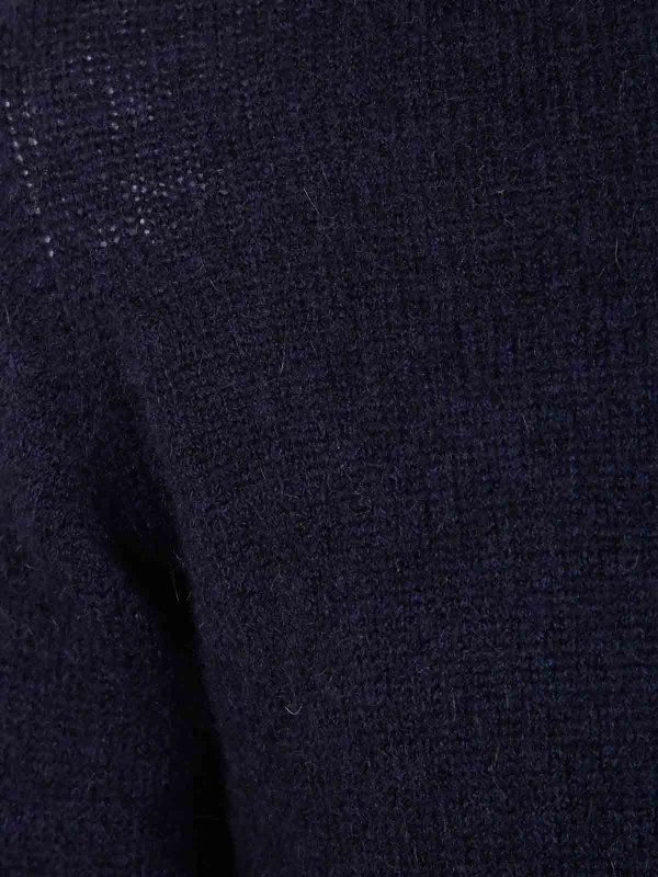 The Best Shops NUUR: Strickpullover mit Rundhalsausschnitt - Rundhalspullover - Blau