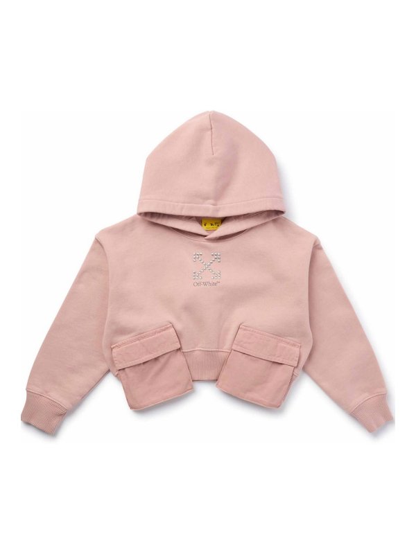 OFF-WHITE: Sudaderas y suéteres - Sudadera - Rosado