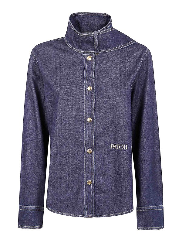 PATOU: Blusas - Blusa - Azul