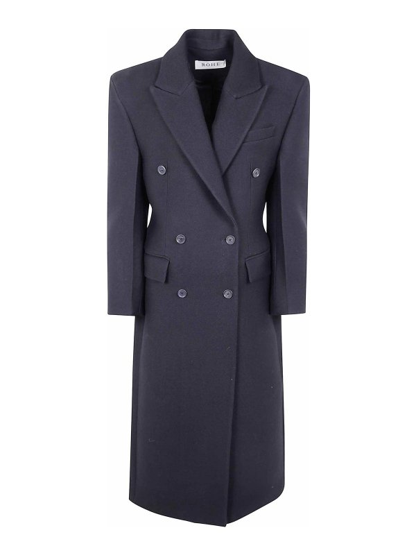ROHE: ロングコート - ロングコート - 黒