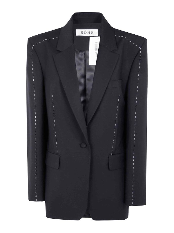 ROHE: Blazer - Blazer - Schwarz