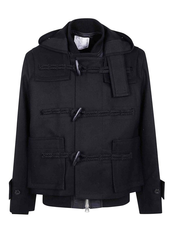 Sacai: Blazer - Blazer - Schwarz
