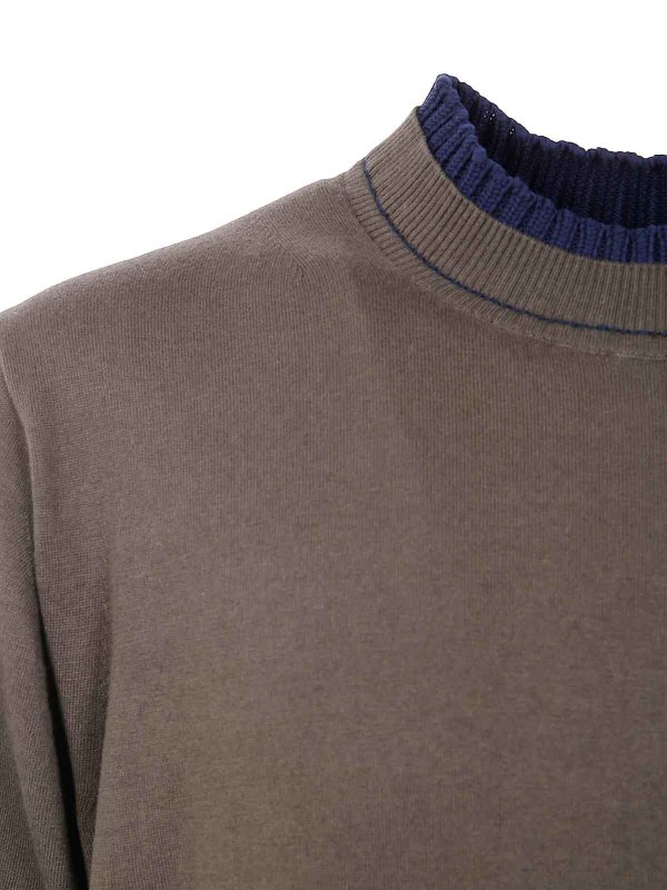 The Best Shops Sacai: Pull col rond - Pull Col Rond - Vert