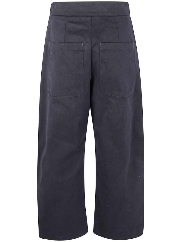 STUDIO NICHOLSON: casual trousers online - Rounded Drop Crotch Trousers