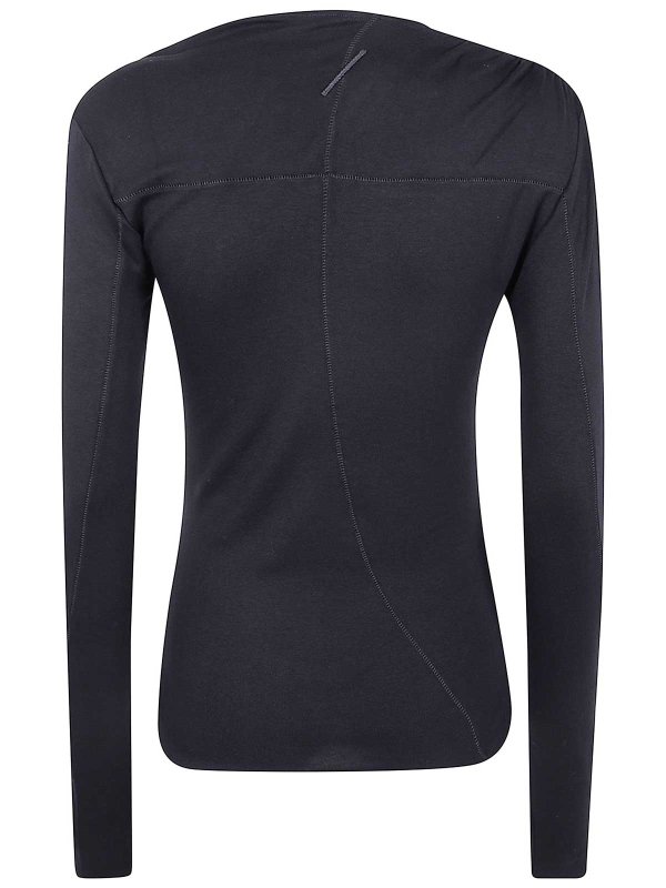 THOM KROM: Strickpullover mit Rundhalsausschnitt online - Rundhalspullover - Schwarz