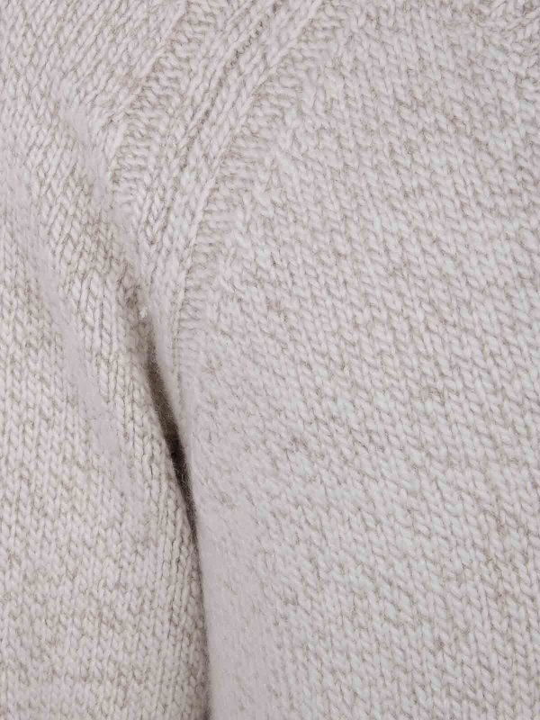 The Best Shops ZEGNA: Strickpullover mit V-Ausschnitt - V-Pullover - Nude
