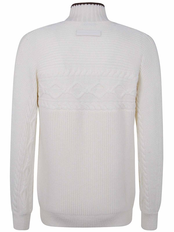 ZEGNA: Rollkragenpullover  und Polo-Ausschnitt online - Rollkragenpullover - Weiß
