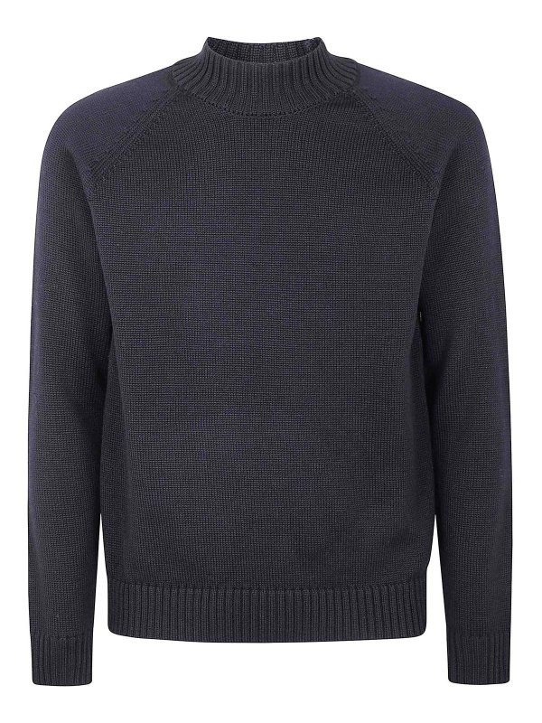 ZANONE: Pull col rond - Pull Col Rond - Noir