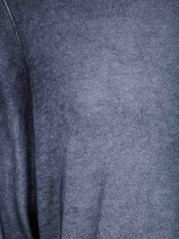 The Best Shops AVANT-TOI: Strickpullover mit Rundhalsausschnitt - Rundhalspullover - Blau
